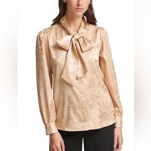 Calvin Klein Women’s Tie Neck Blouse